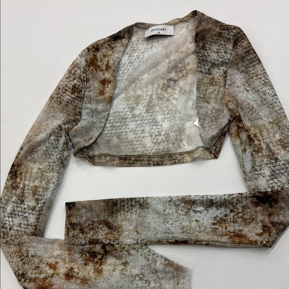 Off-White Multicolor Cropped Jacket Spl - image 4